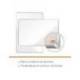PIZARRA BLANCA NOBO PREMIUM PLUS ACERO LACADO FORMATO PANORAMICO 55" MAGNETICA 1220X690 MM