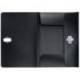 CARPETA LEITZ RECYCLE GOMAS TRES SOLAPAS DIN A4 POLIPROPILENO NEGRO