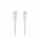 CABLE TRENZADO BELKIN CAA004BT1MWH USB-C A LIGHTNING BOOST CHARGE LARGO 1 M COLOR BLANCO