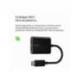 ADAPTADOR BELKIN F7U081BTBLK USB-C DE AUDIO Y CARGA COLOR NEGRO