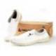 ZAPATOS DE SEGURIDAD DELTAPLUS MICROFIBRA PU SUELA PU MONO-DENSIDAD COLOR BLANCO TALLA 37