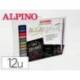 ROTULADOR ALPINO METALLIC LETTERING DOBLE PUNTA ESTUCHE DE 12 UNIDADES COLORES SURTIDOS