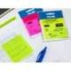 BLOC DE NOTAS ADHESIVAS QUITA Y PON MILAN 76X76 MM REMOVIBLE PLASTICO TRANSLUCIDO AMARILLO FLUOR 50