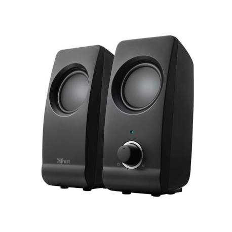 ALTAVOCES TRUST REMO 2.0 POTENCIA MAXIMA 16 W CONTROL VOLUMEN CONEXION USB 2.0 JACK 3.5 MM COLOR NEGRO