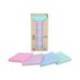 BLOC DE NOTAS ADHESIVAS QUITA Y PON POST-IT 76X76 MM 100% RECICLADO PEFC EN TORRE PACK DE 16 UNIDADES COLORES