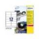 ETIQUETA ADHESIVA AVERY POLIESTER BLANCO PARA IMPRESORA LASER 99,1X42,3 MM CAJA DE 240 UNIDADES