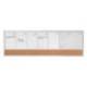 PLANIFICADOR SEMANAL NOBO MAGNETICO + TABLERO CORCHO HORIZONTAL CON MARCO DE ALUMINIO 585X190 MM