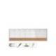 PLANIFICADOR SEMANAL NOBO MAGNETICO + TABLERO CORCHO HORIZONTAL CON MARCO DE ALUMINIO 585X190 MM