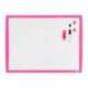 PIZARRA BLANCA NOBO MAGNETICA MARCO FUCSIA 430X585 MM