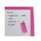 PIZARRA BLANCA NOBO MAGNETICA MARCO FUCSIA 430X585 MM