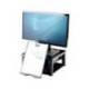 SOPORTE FELLOWES PARA MONITOR PLUS AJUSTABLE EN 5 ALTURAS COLOR GRAFITO 165X335X344 MM