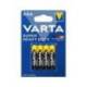 PILA VARTA SALINA SUPERLIFE AAA TIPO R-03 BLISTER DE 4 UNIDADES