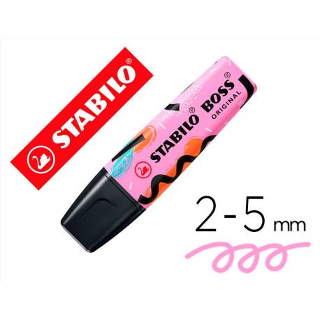 ROTULADOR STABILO BOSS FLUORESCENTE ORIGINAL PASTEL BY JU SCHNEE FUCSIA HELADO