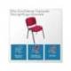 SILLA ROCADA CONFIDENTE ESTRUCTURA METALICA ASIENTO TELA IGNIFUGA BURDEOS 570X410X810 MM