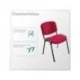 SILLA ROCADA CONFIDENTE ESTRUCTURA METALICA ASIENTO TELA IGNIFUGA BURDEOS 570X410X810 MM
