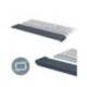 REPOSAMUÑECAS LEITZ ERGO PARA TECLADO AJUSTABLE GRIS OSCURO