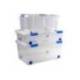CONTENEDOR PLASTICO PLASTICFORTE N 5 TRANSPARENTE CON TAPA CAPACIDAD 57 L