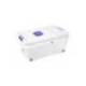 CONTENEDOR PLASTICO PLASTICFORTE N 3 TRANSPARENTE CON TAPA CAPACIDAD 36 L