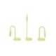 LAMPARA DE ESCRITORIO MAUL LED JOY COLOR VERDE LIMA 137X335X358 MM