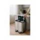 PAPELERA METALICA MAUL CYCLE ACERO INOXIDABLE CON PEDAL 20+20 LITROS
