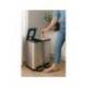 PAPELERA METALICA MAUL CYCLE ACERO INOXIDABLE CON PEDAL 20+20 LITROS