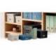 CAJA DE ALMACENAJE LEITZ CARTON MEDIANA BAJA CON ASA DE PIEL COLOR BEIGE PACK DE 2 UNIDADES