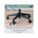 TABURETE LEITZ ERGO CON ASIENTO TRIANGULAR 5 RUEDAS GIRATORIAS REGULABLE EN ALTURA HASTA 59 CM NEGRO