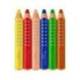 LAPICES DE COLORES FABER CASTELL GRIPPY XXL CAJA DE 6 UNIDADES COLORES SURTIDOS