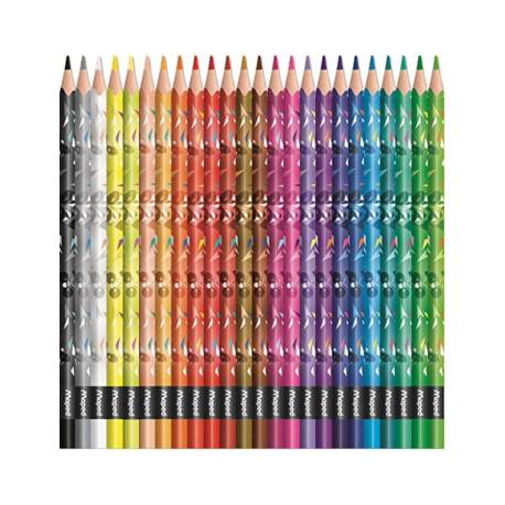LAPICES DE COLORES MAPED MINI CUTE TRIANGULAR MINA 2,9 MM CAJA DE 24 UNIDADES COLORES SURTIDOS