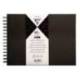 ALBUM ESPIRAL PARA PERSONALIZAR CLAIREFONTAINE TAPA DURA NEGRA 27X20 CM 40 HOJAS 185 GR