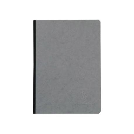 LIBRETA COSIDA CLAIREFONTAINE 14,8X21 CM 96 HOJAS AGE-BAG LISO GRIS