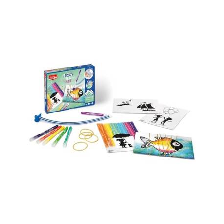 JUEGO MAPED CREATIV AEROGRAFO BLOW PEN ART CUERDAS