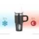 TAZA TERMICA ASA ANTARTIK PULSE ISOTERMICA TAPA HERMETICA ACERO INOXIDABLE PAJITA LIBRE BPA NEGRO 570 ML