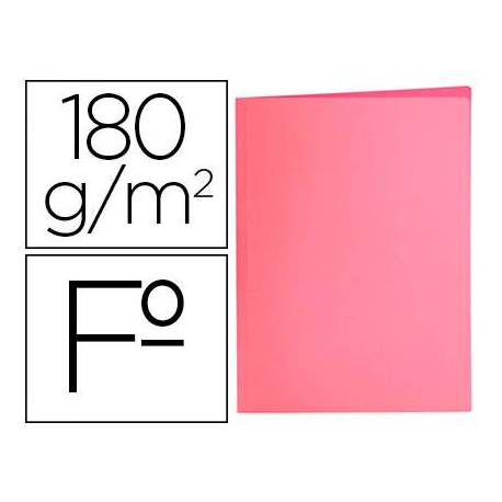 Subcarpeta de cartulina Liderpapel Tamaño folio Rosa pastel 180g/m2