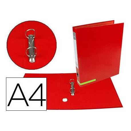 Carpeta marca Liderpapel carton forrado Color System A4 roja