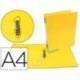 Carpeta marca Liderpapel carton forrado Color System A4 amarillo