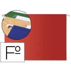 Carpeta colgante marca Liderpapel Folio Kraft rojo