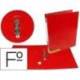 Carpeta anillas carton forrado Liderpapel Paper Coat Documenta lomo 40 mm rojo
