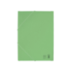 Carpetas de gomas carton simil prespan Liderpapel Folio verde