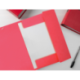 Carpetas de gomas carton simil prespan Liderpapel Folio rojo
