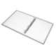 Carpeta 4 anillas carton forrado Liderpapel Paper Coat lomo 40 mm azul con miniclip y solapas