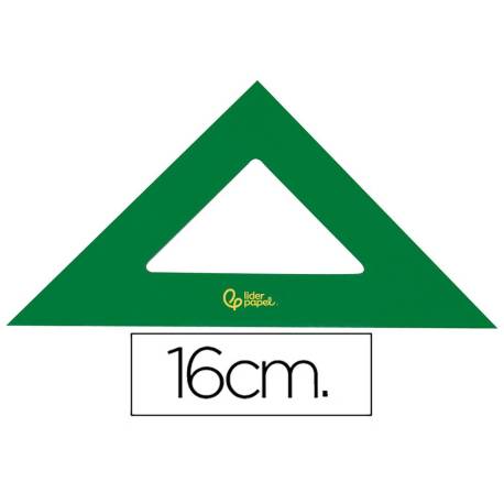Escuadra acrilica marca Liderpapel 16 cm