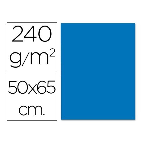 Cartulina Liderpapel color azul 240 g/m2