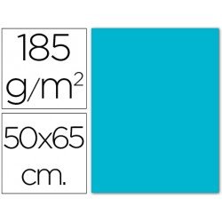 Cartulina Guarro azul turquesa 500 x 650 mm 185 g/m2