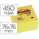 Post-it ® Bloc de notas adhesivas de quita y pon color amarillo