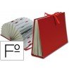Carpeta Liderpapel fuelle a-z carton forrado folio burdeos