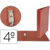 Carpeta marca Liderpapel 2 anillas 40 mm carton cuero cuarto