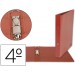 Carpeta marca Liderpapel 2 anillas 40 mm carton cuero cuarto