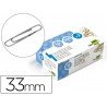 Clips marca Liderpapel Nº 2 labiados 33 mm