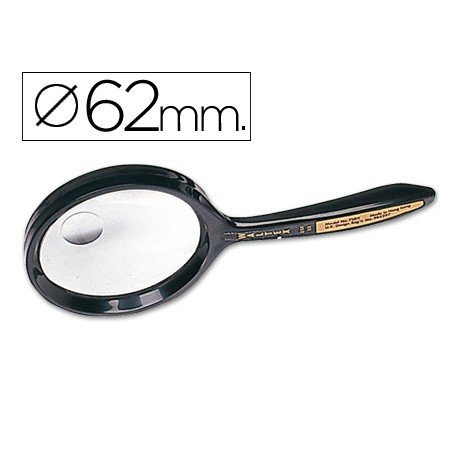 Lupa q-connect cristal bifocal 62 mm mango curvo